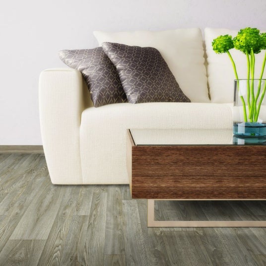 Sol PVC Textile - Aspect parquet chêne foncé - Rouleau de 3m x 5m - 2