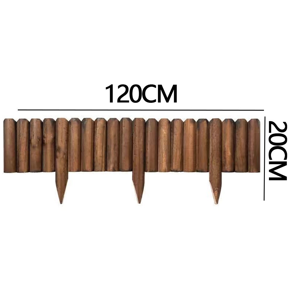 Jardin, Bordure De Clôture en Bois Paysage De Pelouse De Jardin Extérieur Bordure Fini en 120cm pour L'entretien De La Cour du Jardin De Fleurs - 6