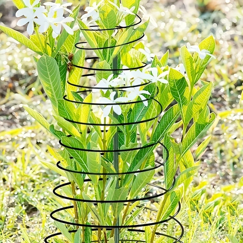2pcs Plant d'escalade en spirale Support de treillis de jardin réglables pour la fleur, le soutien des plantes de vigne - 6