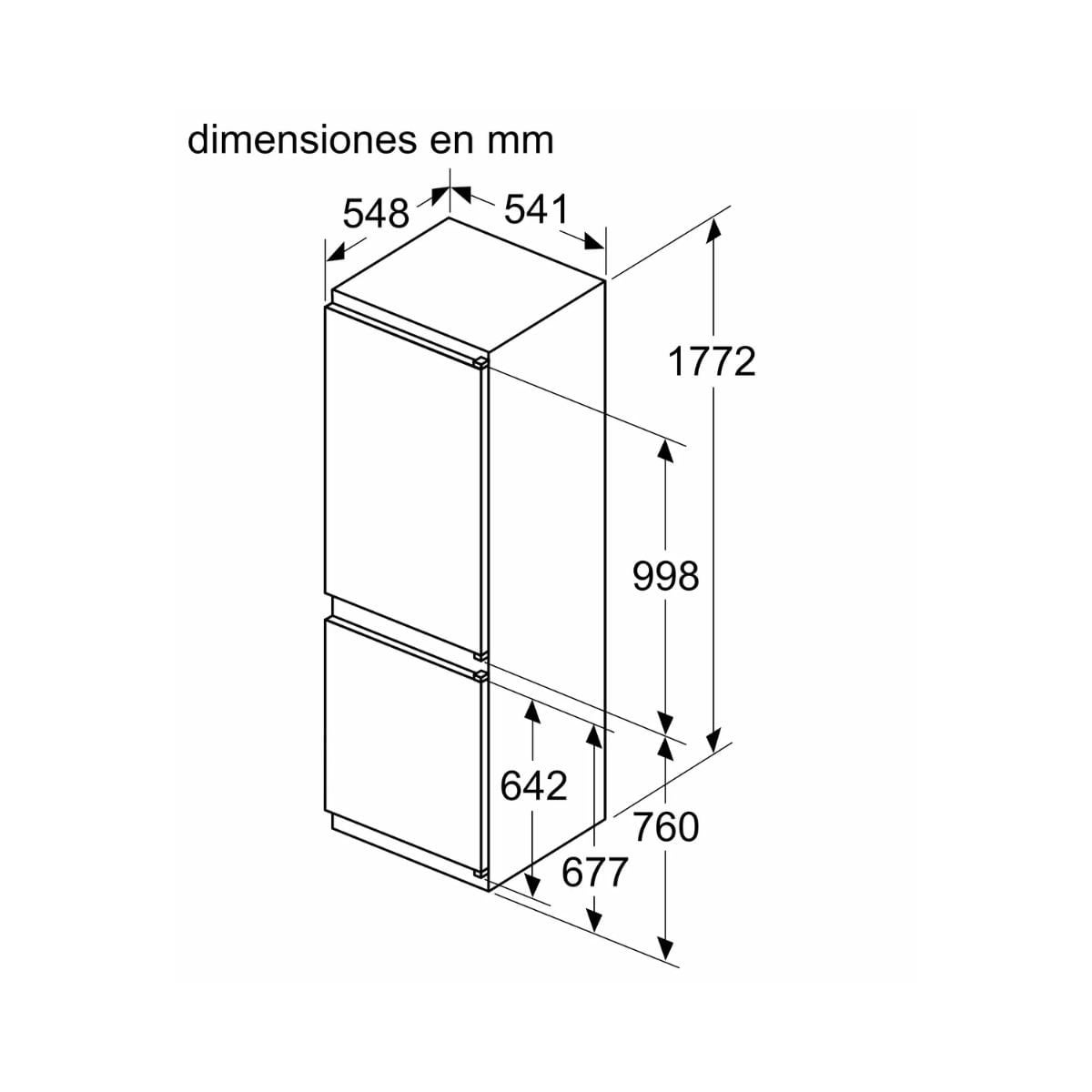 Frigorífico combinado integrado Balay 3KIE711S - 6