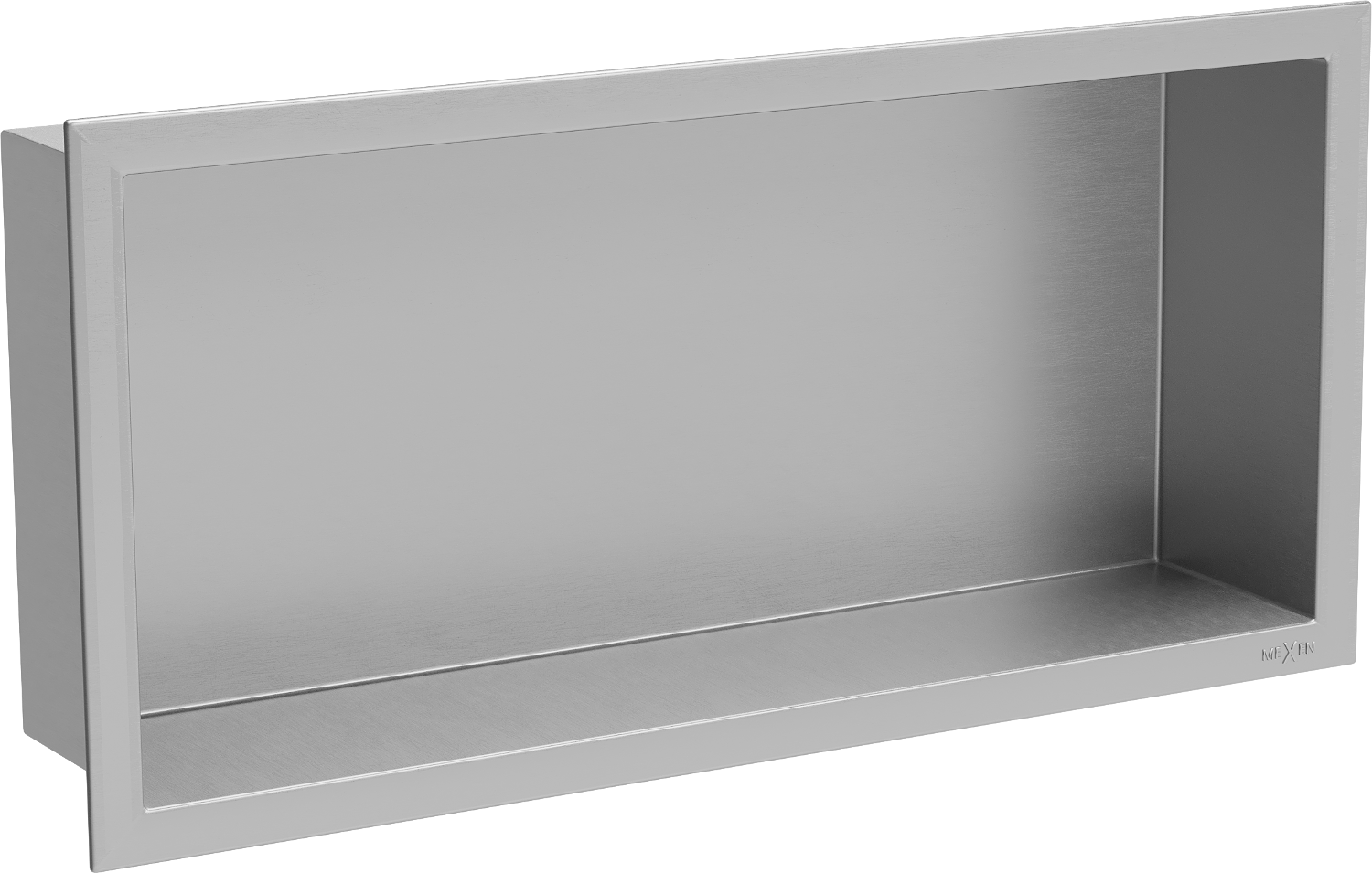 Mexen X-Wall-R półka wnękowa z kołnierzem 45 x 20 cm, inox - 1910452010