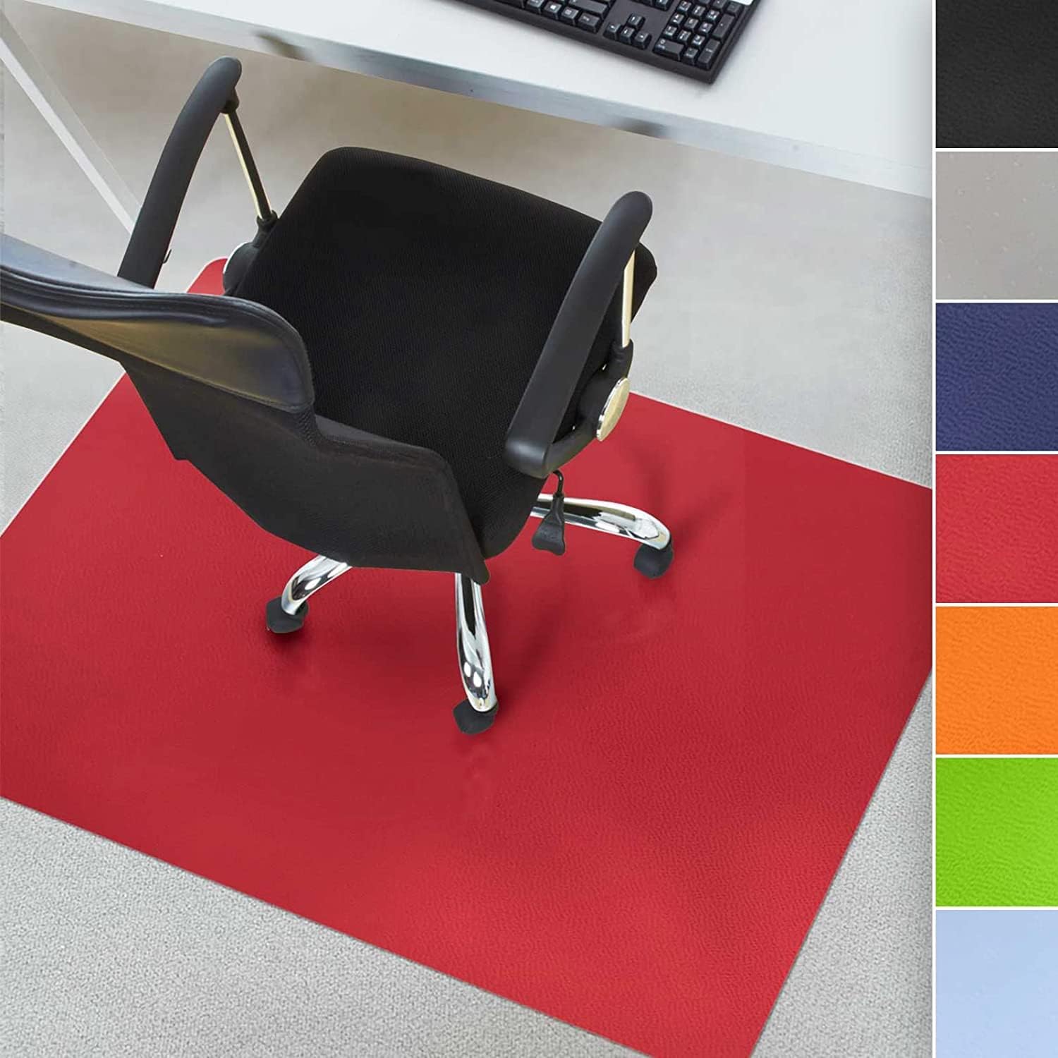 KARAT >Tapis protège-sol Pour chaise de bureau, Épaisseur : 1,9 mm KARAT >Tapis protège-sol Pour chaise de bureau, Épaisseur : 1,9 mm