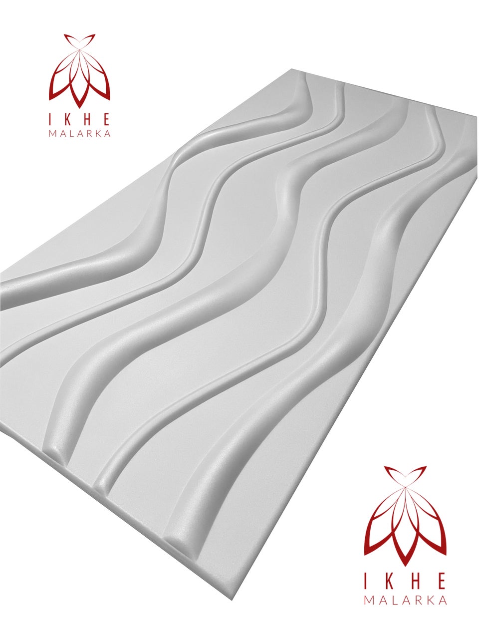 4m² / 8 Pièces - Panneaux Muraux 3D en Polystyrène | Revêtement de Mur & Plafond | Décoration Murale Design Big Wave - 8