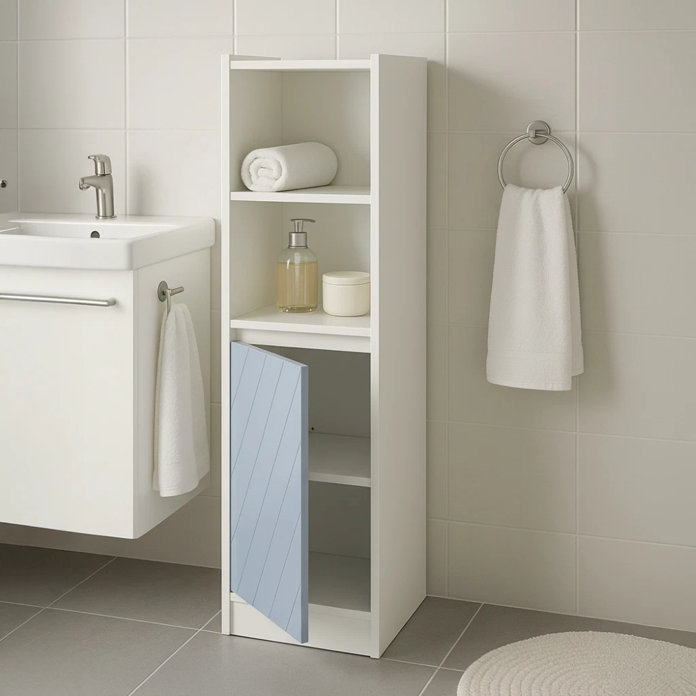 Yaheetech Mobile da Bagno Sottolavabo Mobiletto con Ripiani