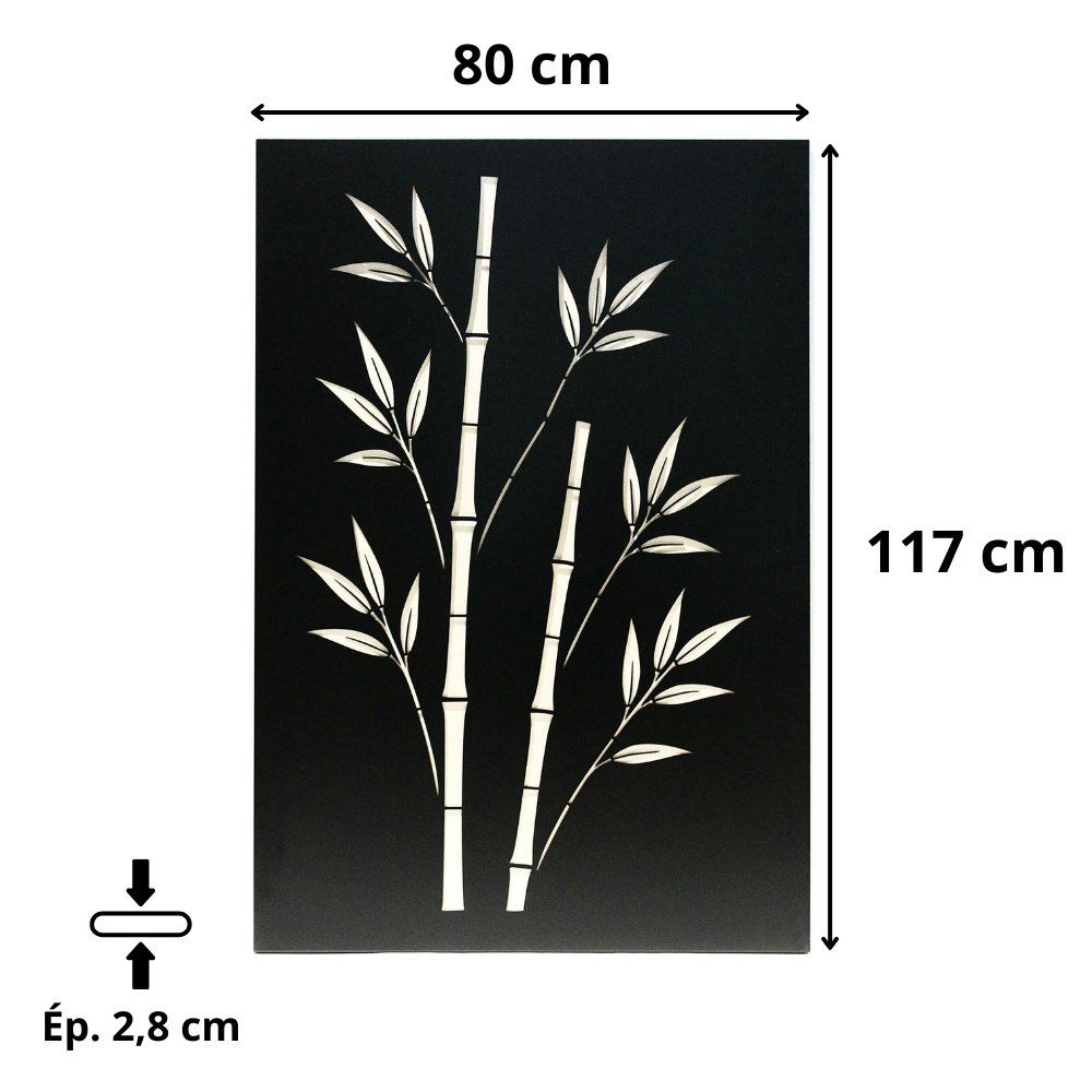 Plaque de protection murale verticale décorative en acier Turmel l.80 x H.117 cm Edilinox - 3