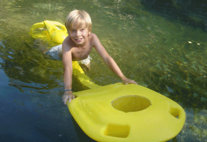 VELOSUB Propulsor aquático a pedais para snorkeling e piscina, flutuador com hélice, alta flutuabilidade e velocidade - 4