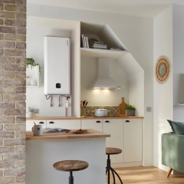 Chauffe-eau électrique Linéo connecté multiposition blanc 100L - ATLANTIC - 157216 - 4