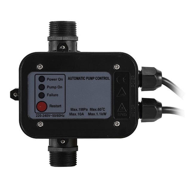 Pressostat pompe eau 10 bar avec câble protection fonctionnement à sec ...