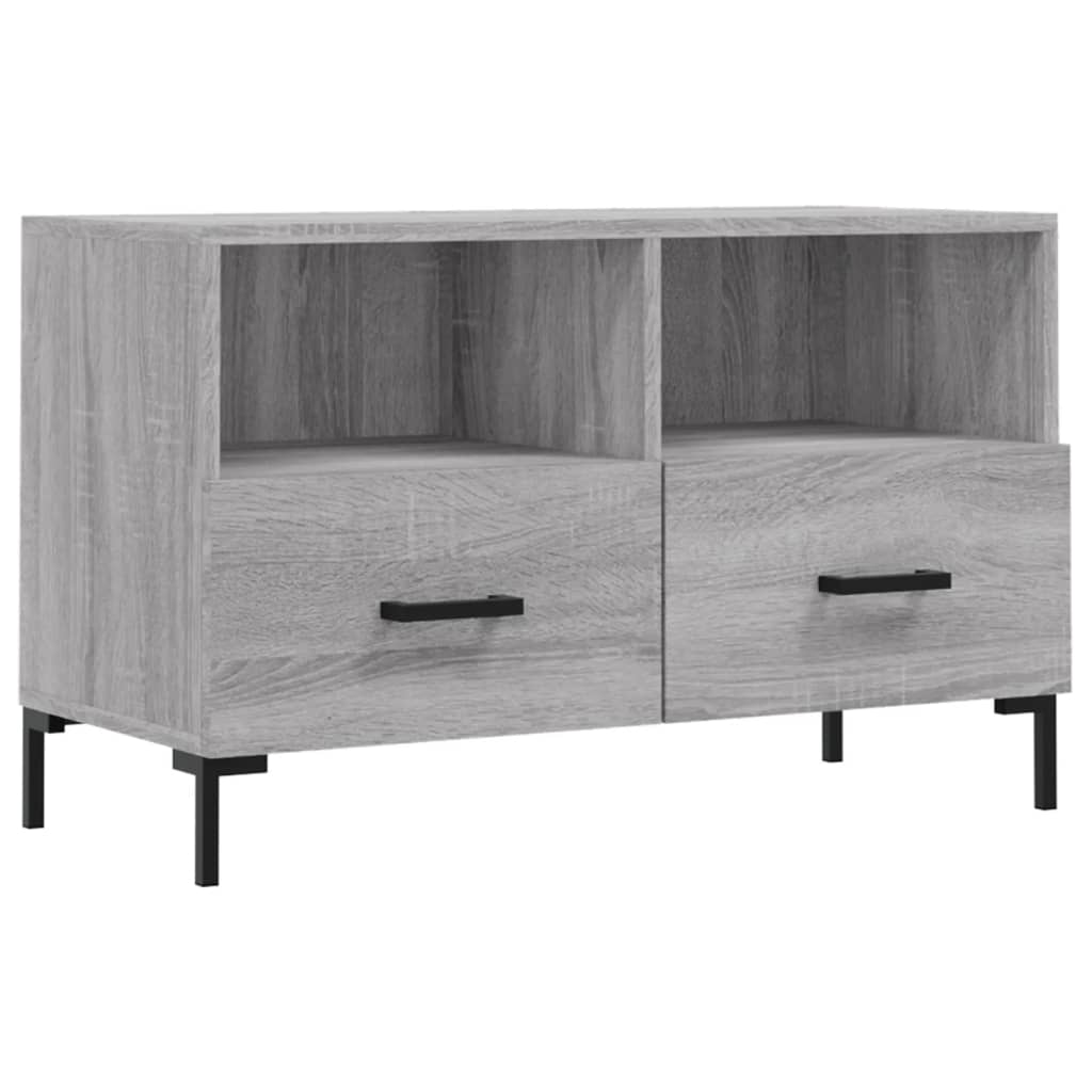 Meuble TV Sonoma gris 80x36x50 Bois d'ingénierie - 2