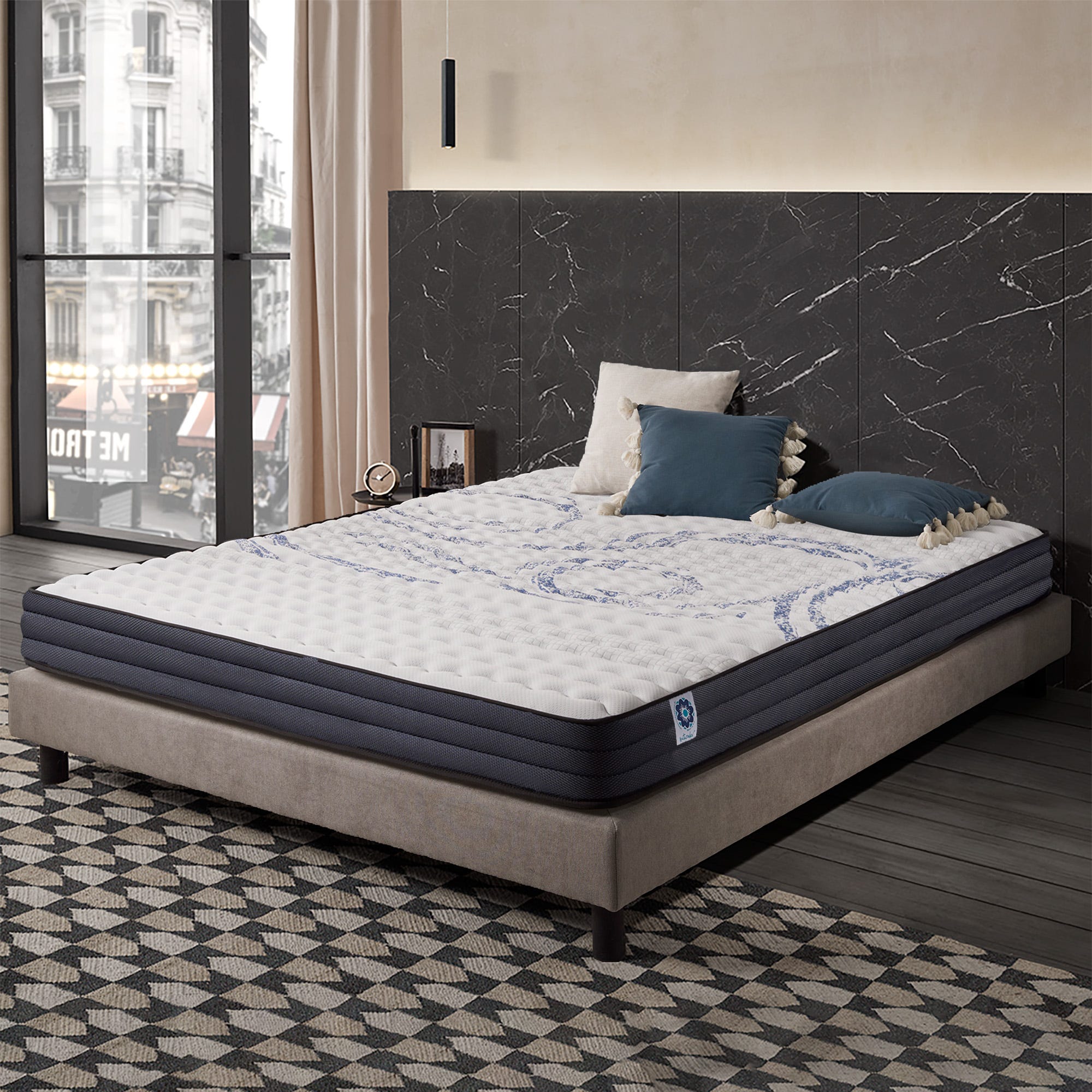 Zinus Materasso Matrimoniale 160x190 cm - Tight Top - Altezza 25 cm - Materasso A Molle Zinus Materasso Matrimoniale 160x190 cm - Tight Top - Altezza 25 cm - Materasso A Molle