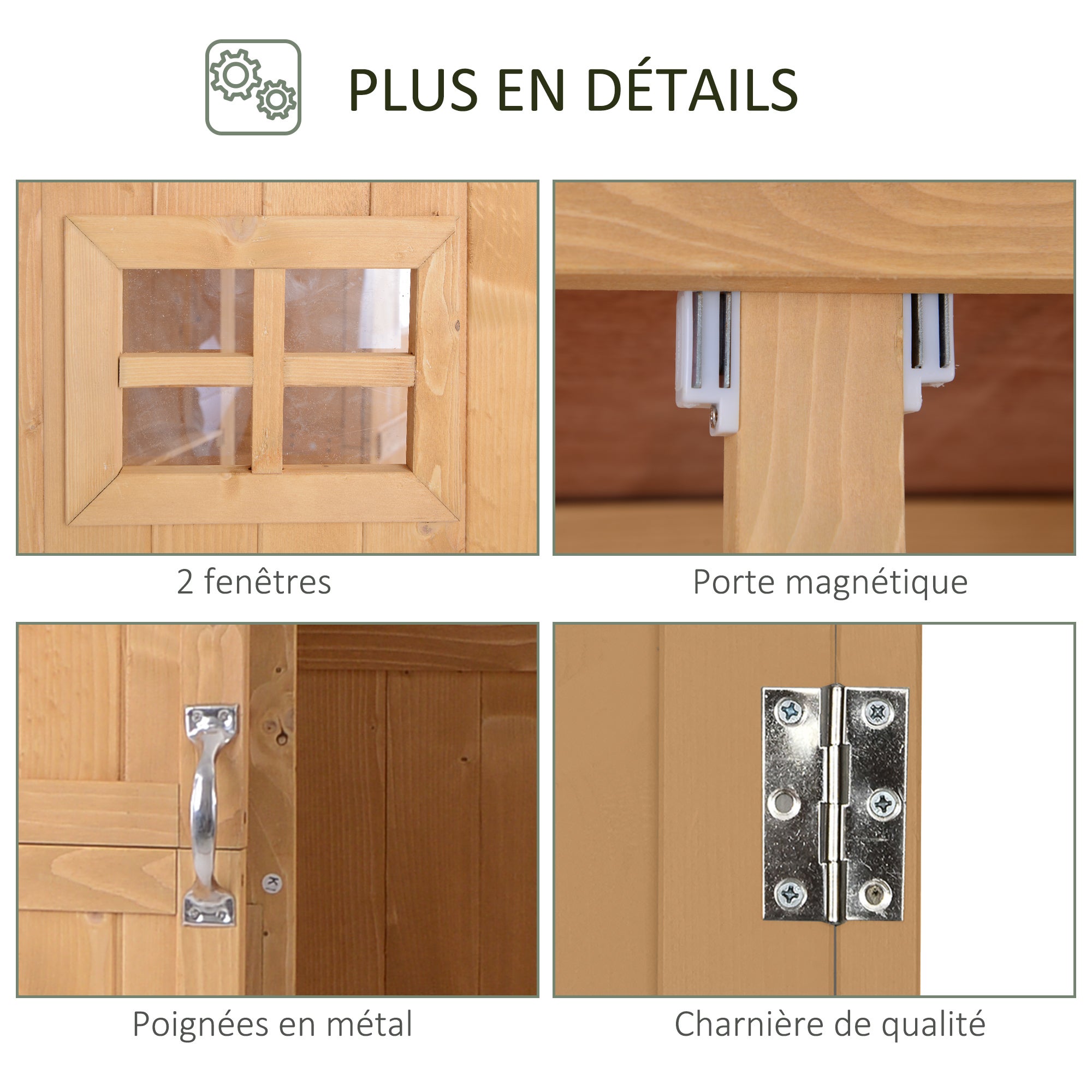 armoire de jardin Sapin Outsunny - 7