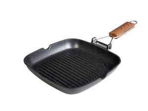 WECOOK! Ecogreen XYLAN Plus Frying Pan, 28 cm, Non-Stick Coating, Ecological PFOA-Free, Pressed Aluminium, 3 mm Thick, Vitroceramic, Gas, Dishwasher