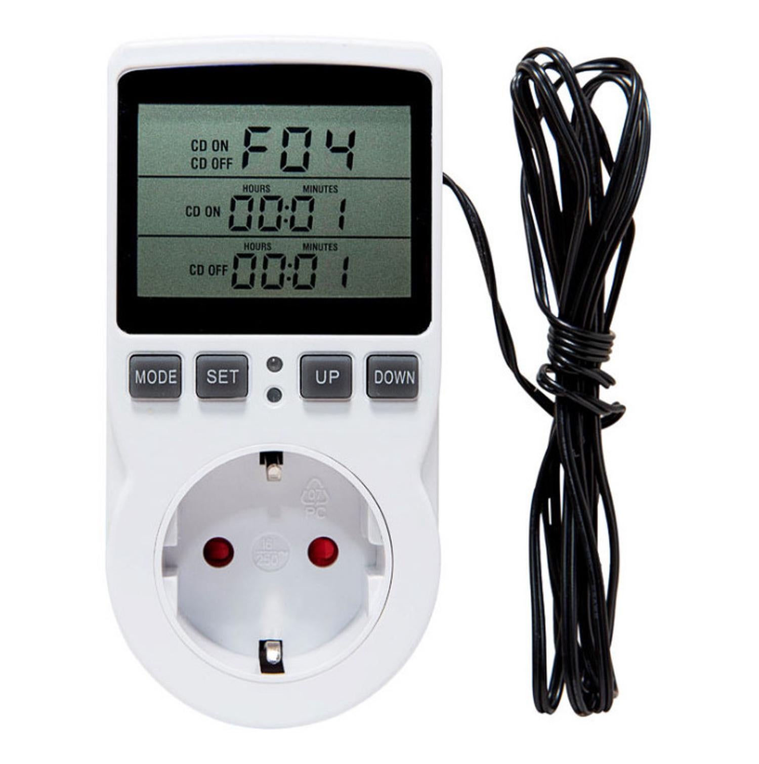 Prise Minuterie Thermostat Numérique - Régulateur Température - Programmable