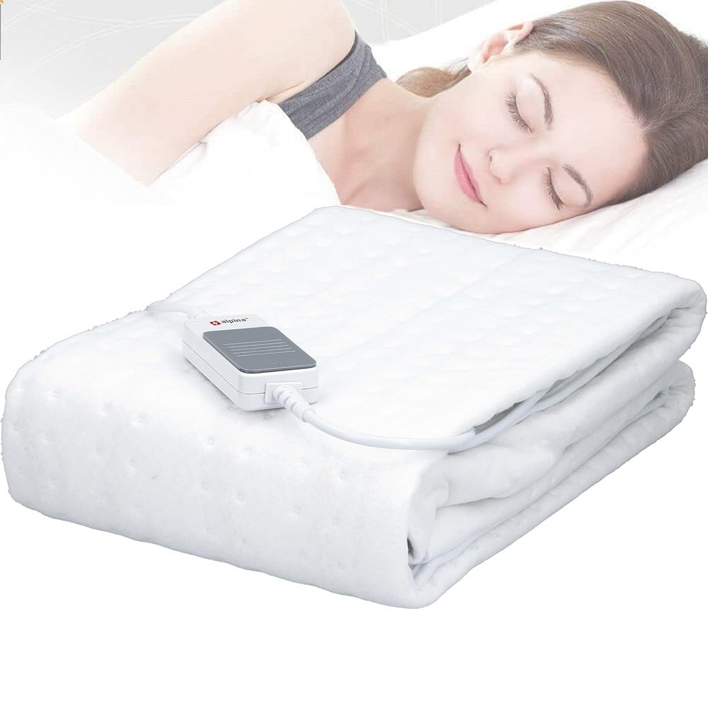 Manta calefactora alpina para 1 persona, manta eléctrica, 3 posiciones