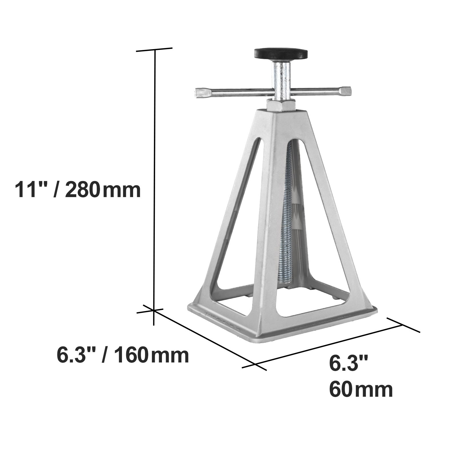 Macacos Estabilizadores SucceBuy Conjunto com 4, Suportes Ajustáveis de Parafuso Único para Trailers e Motorhomes, Até 6000 lb - 2