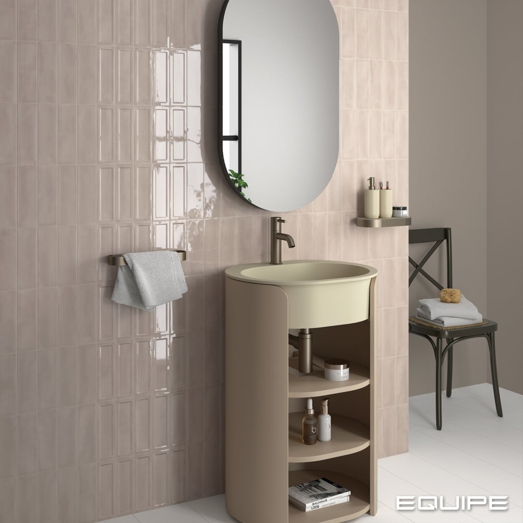 Faïence Murale Style Métro Beige Brillant ISLAND 6,5x20 cm 3D Dorian (0 ...