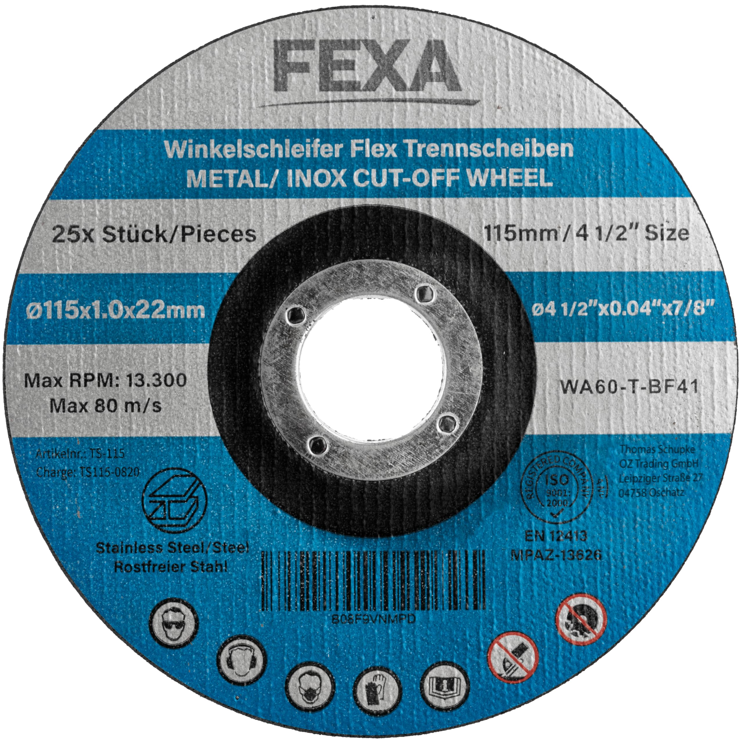 Dischi Taglio Dischi Flessibili 125 Mm Ammissione 22,2 Mm - Foto 8