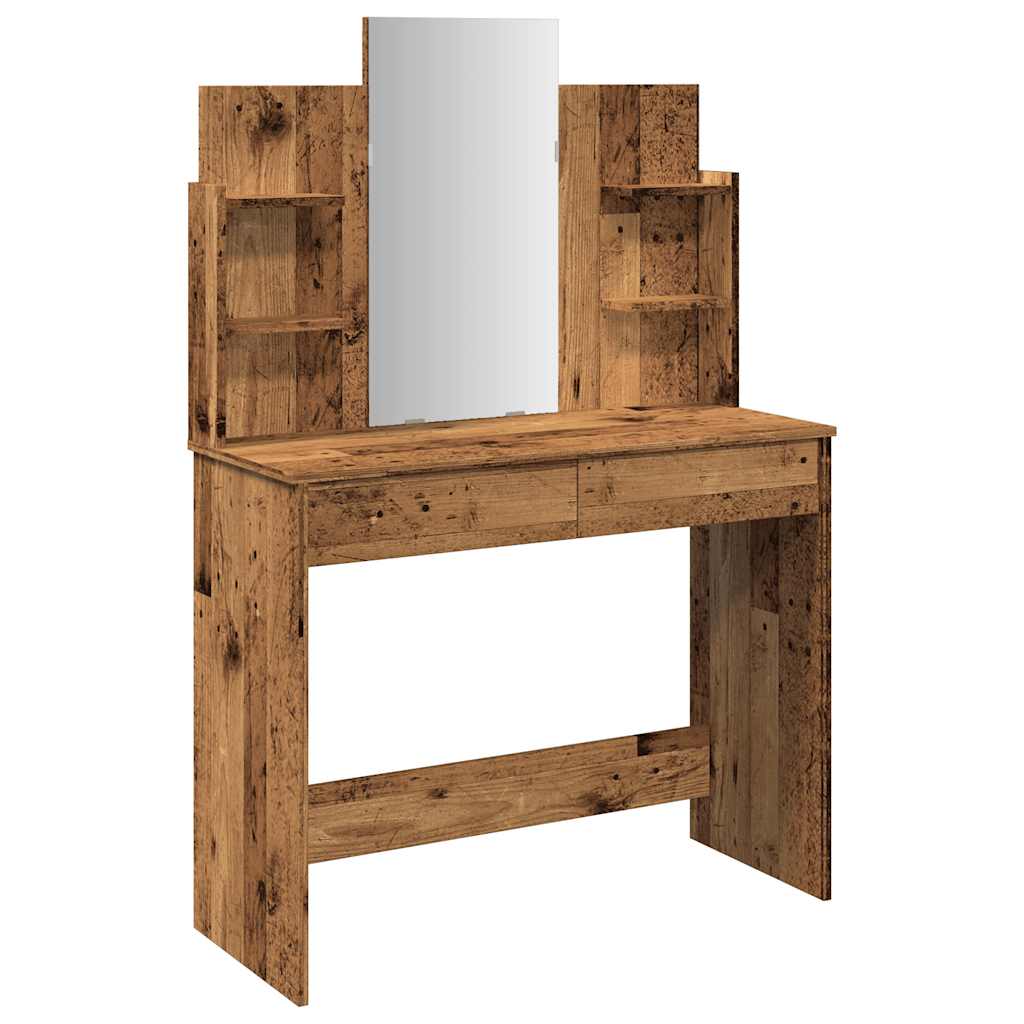Coiffeuse avec miroir noir 96x39x142 cm | Mobilier & Déco Coiffeuse avec miroir noir 96x39x142 cm | Mobilier & Déco