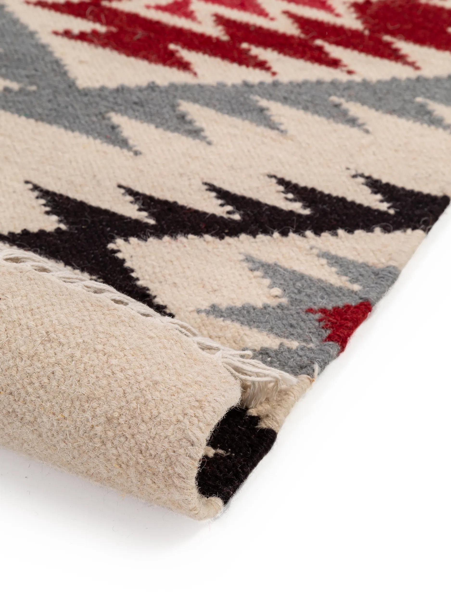 BENUTA - Tapis tissé à la main Kelim Zohra beige 200x300 cm - 4