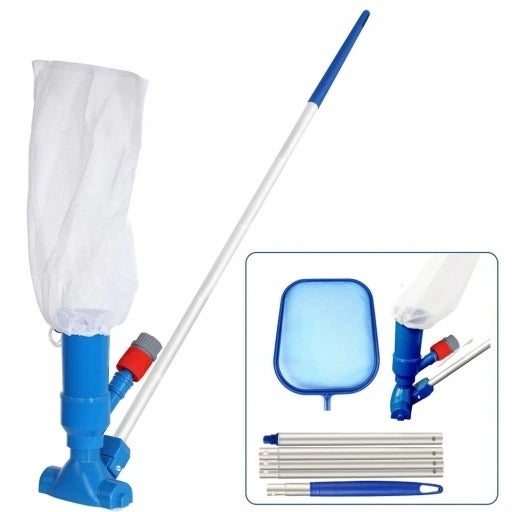 Kit De Nettoyage Spa Et Piscine Evospa 4 Pièces - Filet écumoire, Brosse, Tampon, Nettoyeur Filtre - Entretien Piscine Hors-sol, Spa
