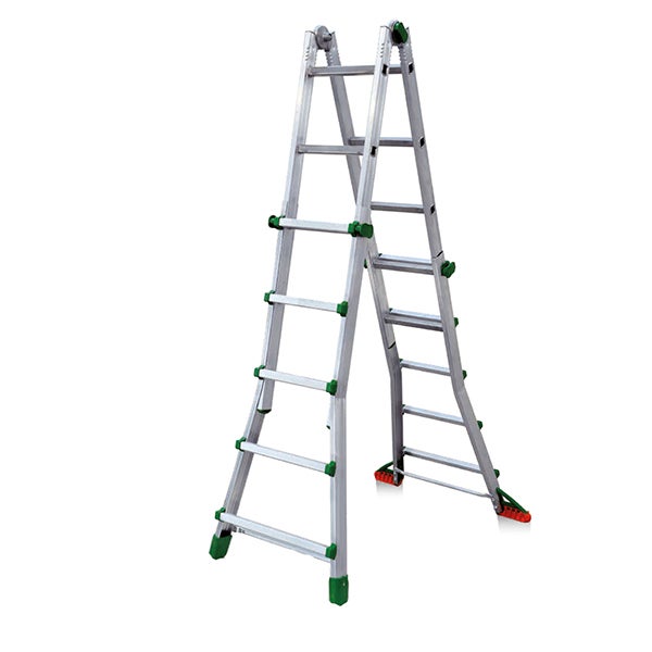 Scala lunga 5.12 m - 4 x 5 pioli - Asta allungabile - BK/4/BR