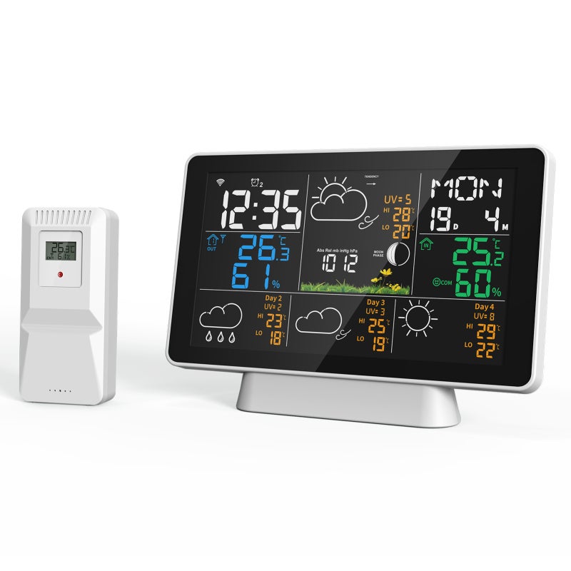 Station Météo Sans Fil – Thermomètre Hygromètre Intérieur/extérieur, écran LCD
