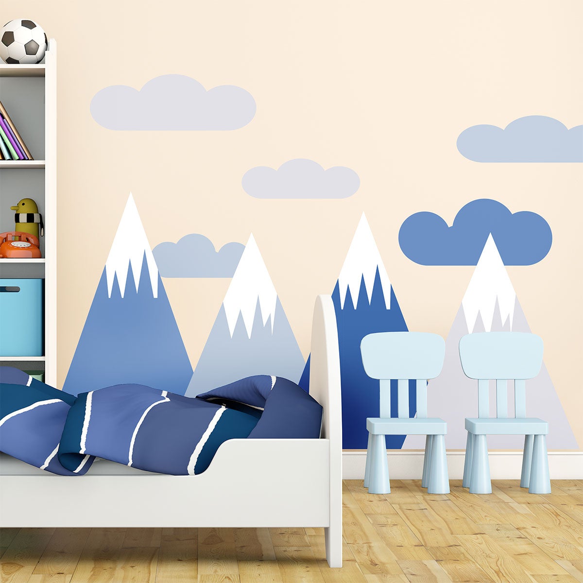 Adesivo bambino di montagna scandinavo linka - Sticker adesivo - adesivi murali - 50x75cm - 3