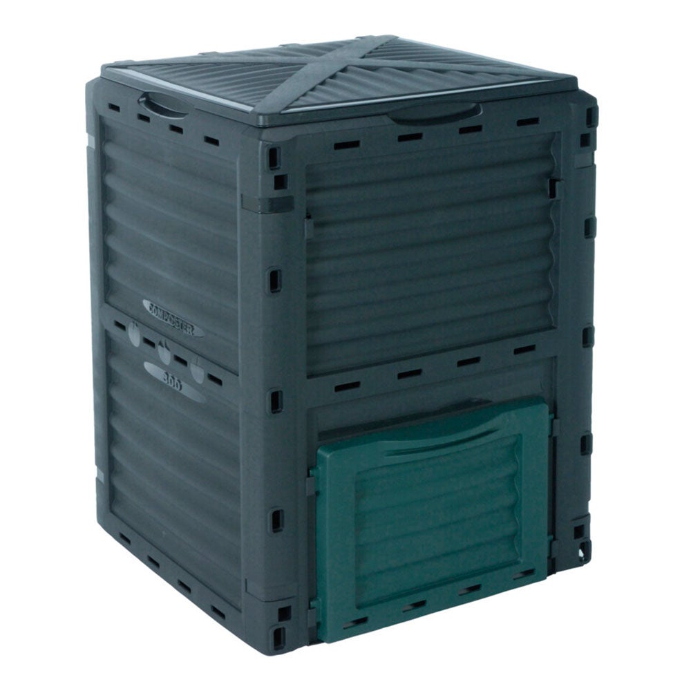 CAIXA DE COMPOSTAGEM 300 l COR PRETA 61x61x83cm - 6