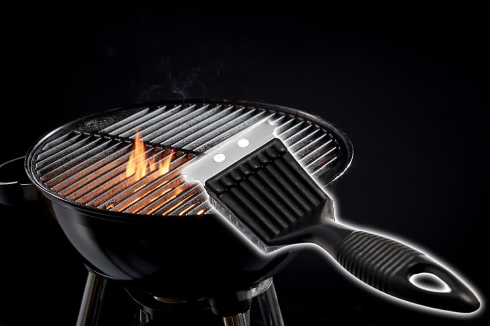 Brosse Métallique En Acier Inoxydable Pour Barbecue, Outil De Nettoyage Avec Grattoir Pour Barbecue A Charbon Barbecue Electrique Fumoir Cuivre 98580797