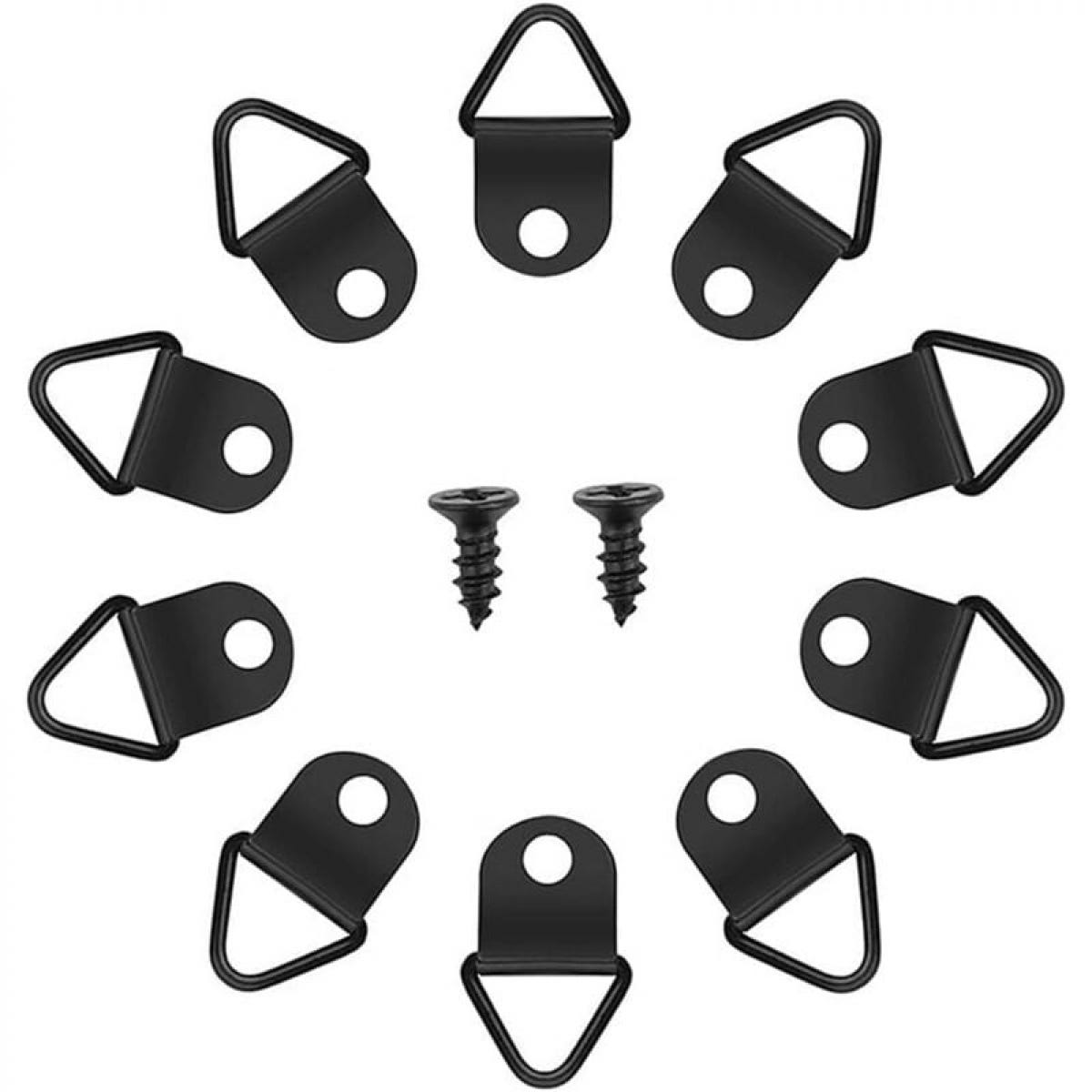 Kit di ganci per quadri con anello a D da 80 pezzi, ganci singoli in ferro, viti di fissaggio per quadri | Leroy Merlin Kit di ganci per quadri con anello a D da 80 pezzi, ganci singoli in ferro, viti di fissaggio per quadri | Leroy Merlin