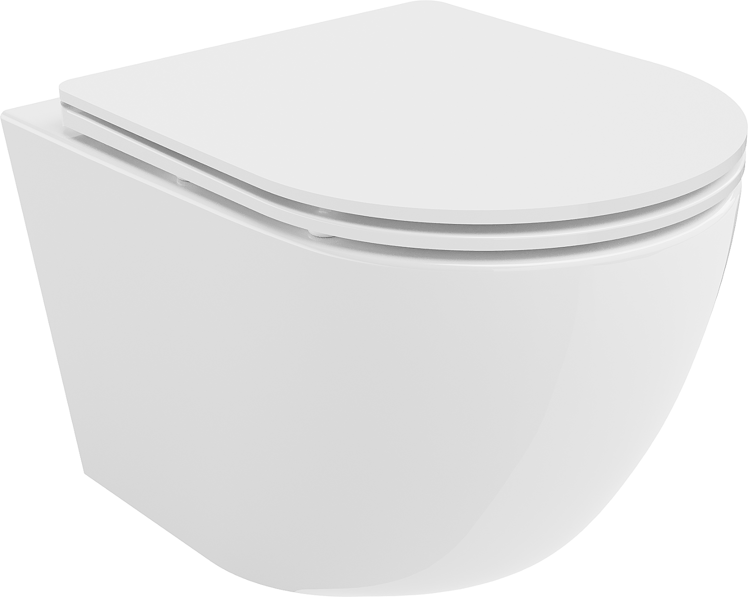 Mexen Lena miska wc Rimless z deską wolnoopadającą slim, duroplast, biała połysk - 30220300