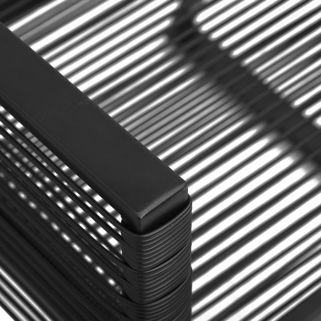 Maison Exclusive - Set da Pranzo da Giardino 7 pz Nero in Rattan PVC - 6