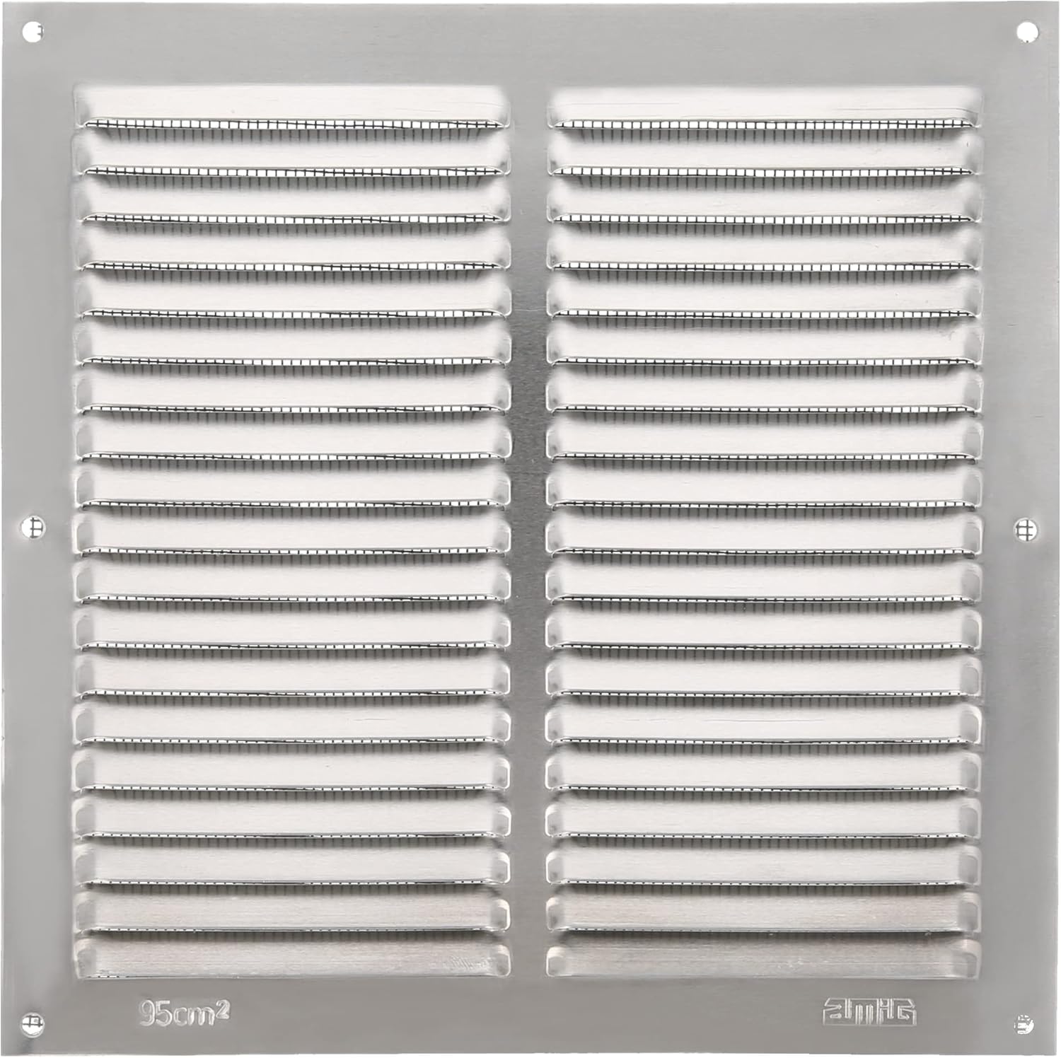 Amig - Grille de ventilation carrée en Aluminium avec moustiquaire ...