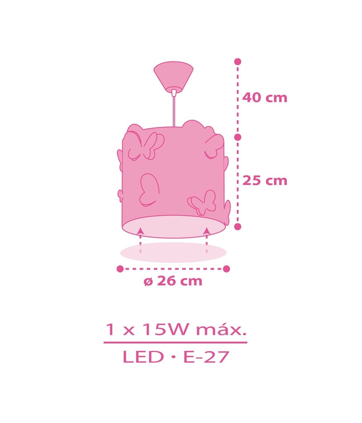 Lampa sufitowa Butterfly - Motyle dla dzieci - 5