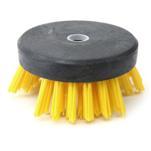 Lot De 2 Têtes Brosse Nylon Débroussailleuse 150mm + 200mm - Diamètre 25,4mm - Brosse à Mauvaises Herbes Puissante Et Universelle