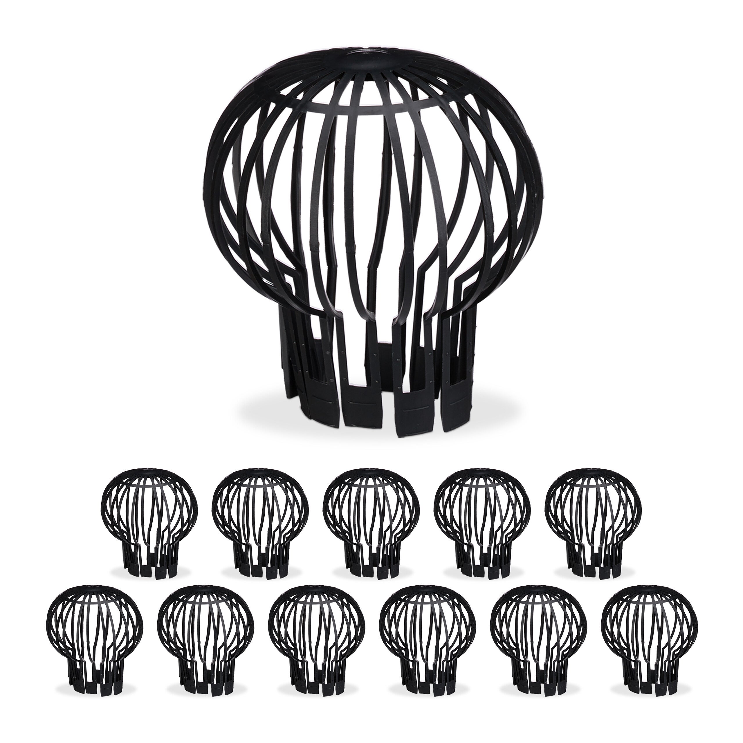 HI Tuteur En Métal Pour Tuyaux De Descente, Lot De 2, Vert, Semi-circulaire