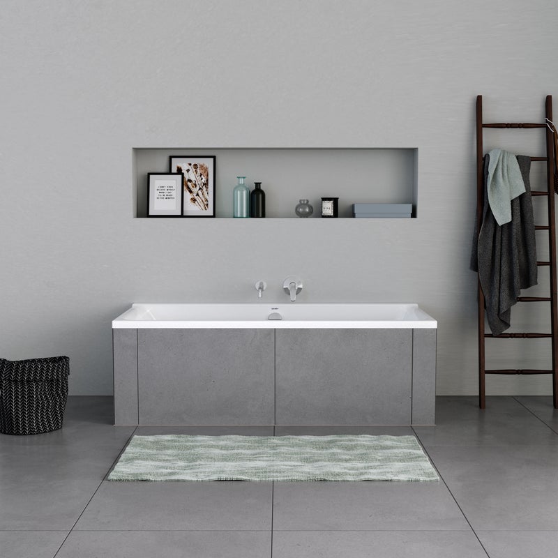 Wanna Duravit P3 prostokątna oparcie lewe 160 x 70 x 49,5 cm biały połysk