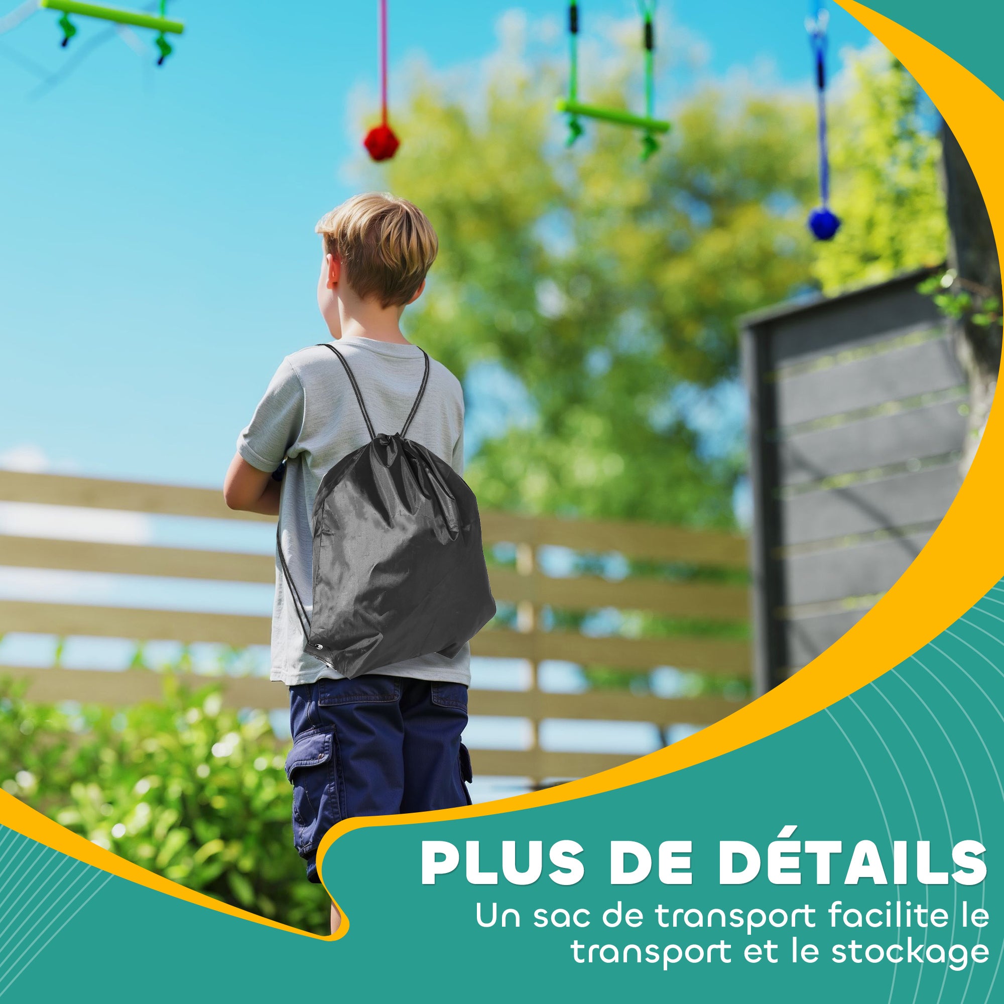 Parcours d'obstacles ninja pour enfants PP AIYAPLAY - 7
