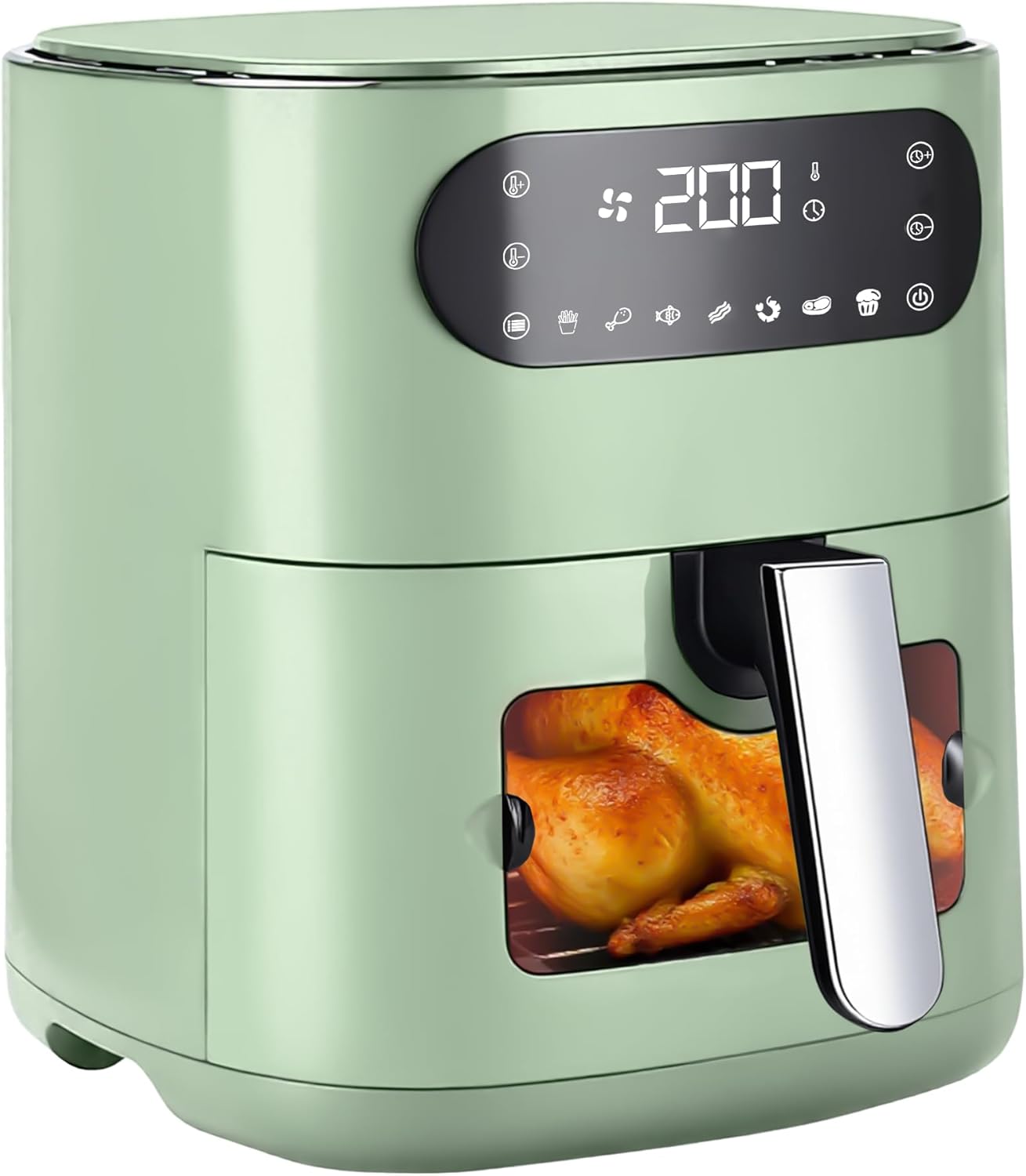 Frytkownica beztłuszczowa Nettlife AirFryer, pojemność 6 l, 7 zaprogramowanych menu i funkcji, 1500 W