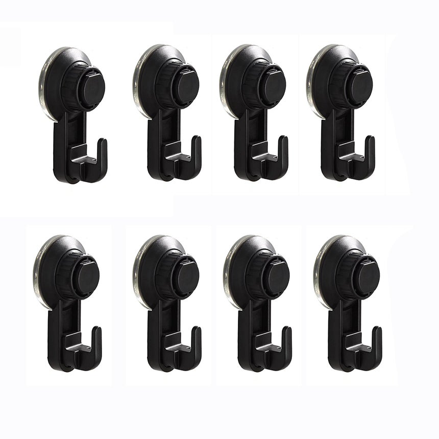 Crochets à Ventouse Sous Vide Lot De 4, Ventouse Crochet Puissante Sans Percage Crochets De Salle De Bain De Cuisine Etanches Reutilisables Max 5kg Noir 72115486