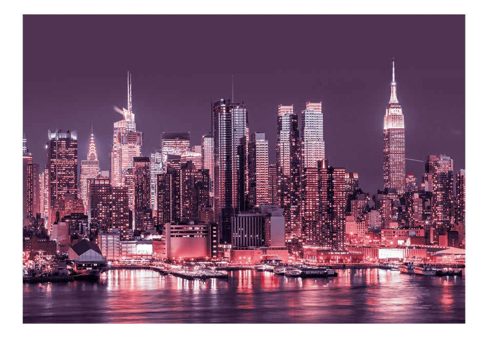 Papier peint - NYC: Purple Nights - 300x210 - 2