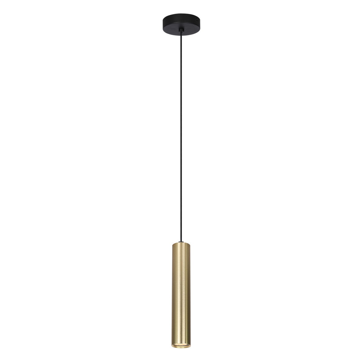 Lampa wisząca Lopus złoto-czarna 1xGU10x10W nowoczesna wym: 130 x 5,4 x 5,4 cm aluminium Italux