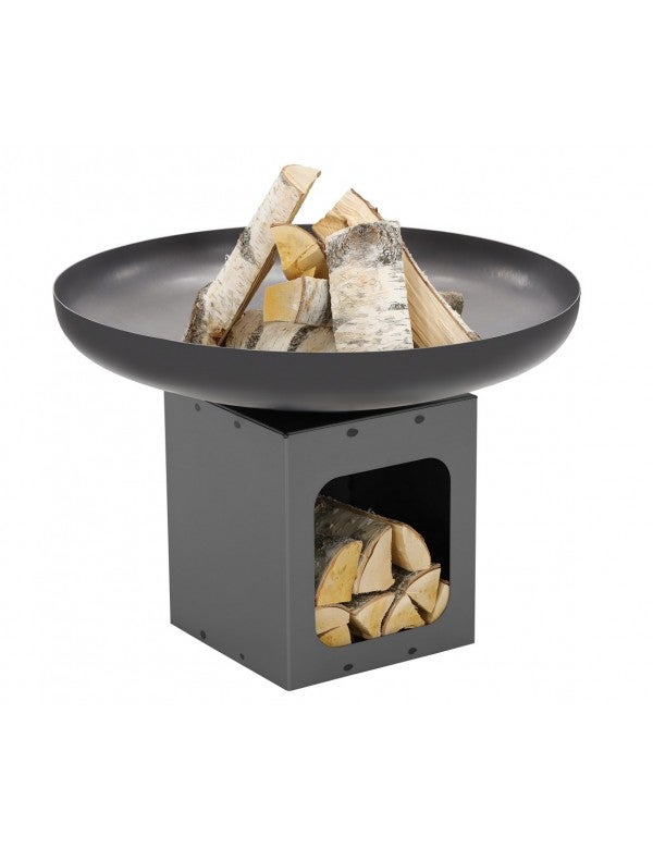 Barbecook Brasero 60 En Acier - Brasero Design Noir Ø60 Cm, Chaleur & Ambiance Conviviales Pour Jardin & Terrasse