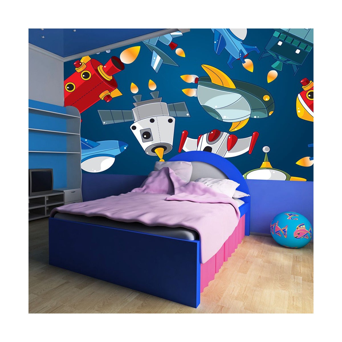 Papier Peint "Véhicules Spatiaux" 193 x 250 cm | Leroy Merlin
