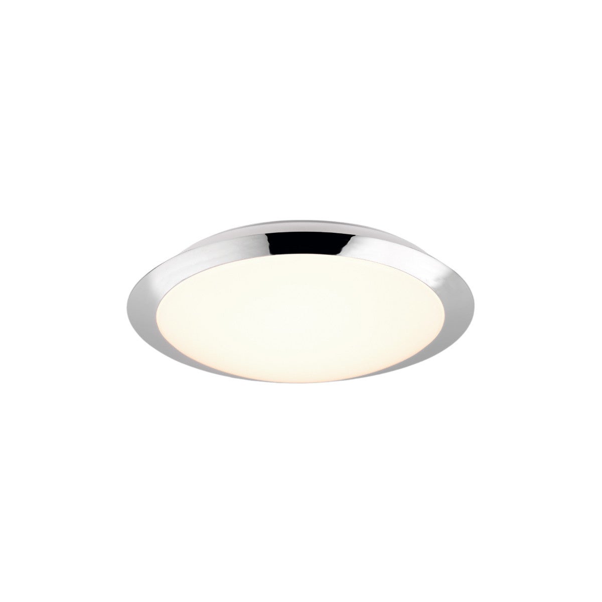 Plafon okrągły LED UMBERTO 12W 3000K 1160lm tworzywo sztuczne srebrno-biały wym:8x29x29cm IP44 Trio