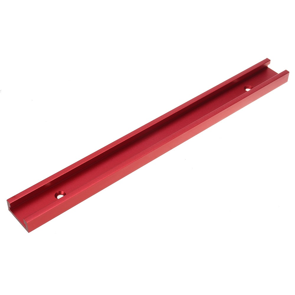 QWORK 2 Rails T-Track Aluminium 600mm - Rail à Onglet Pour Scie à Table Et Défonceuse