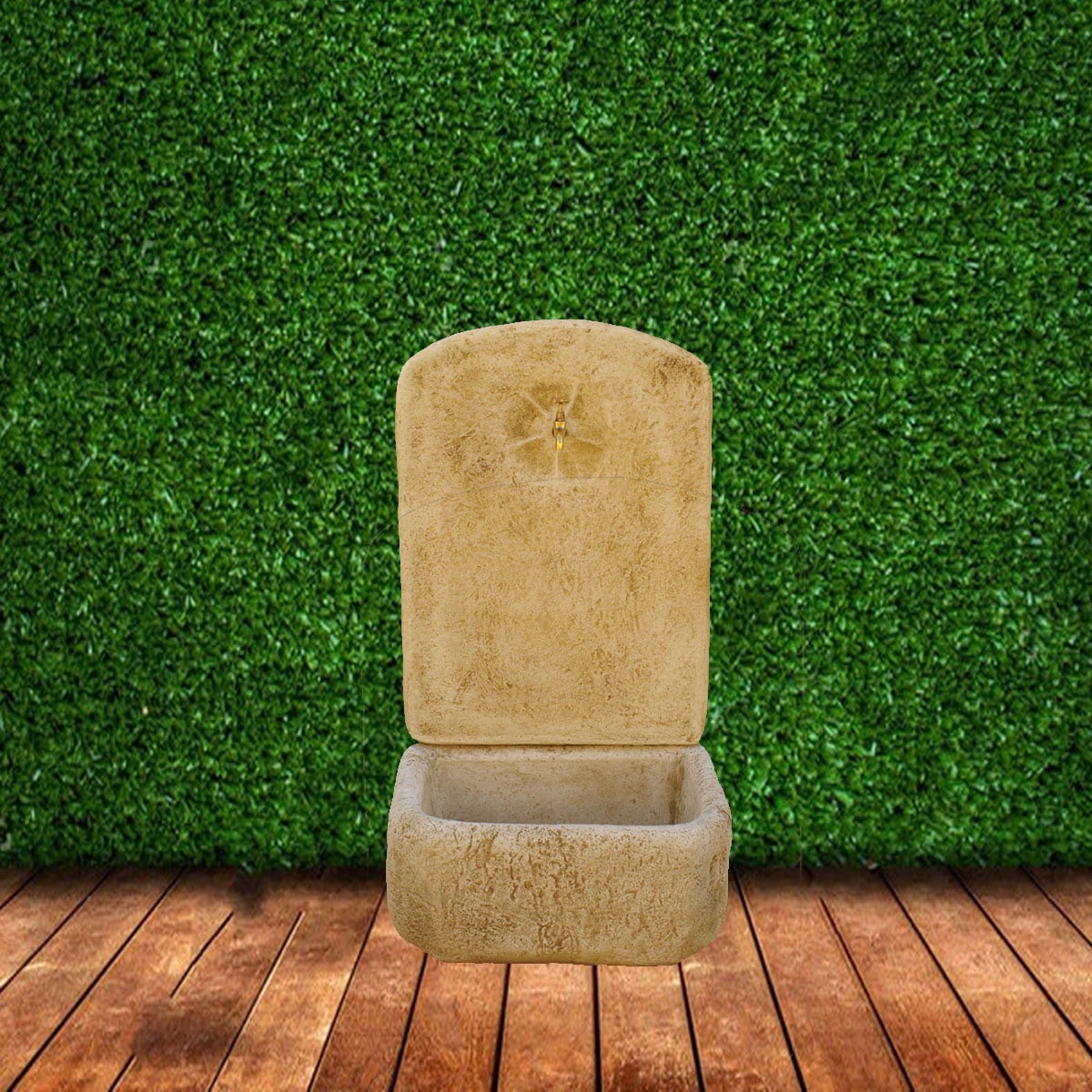 Fuente de Jardín en Hormigón Piedra con Grifo