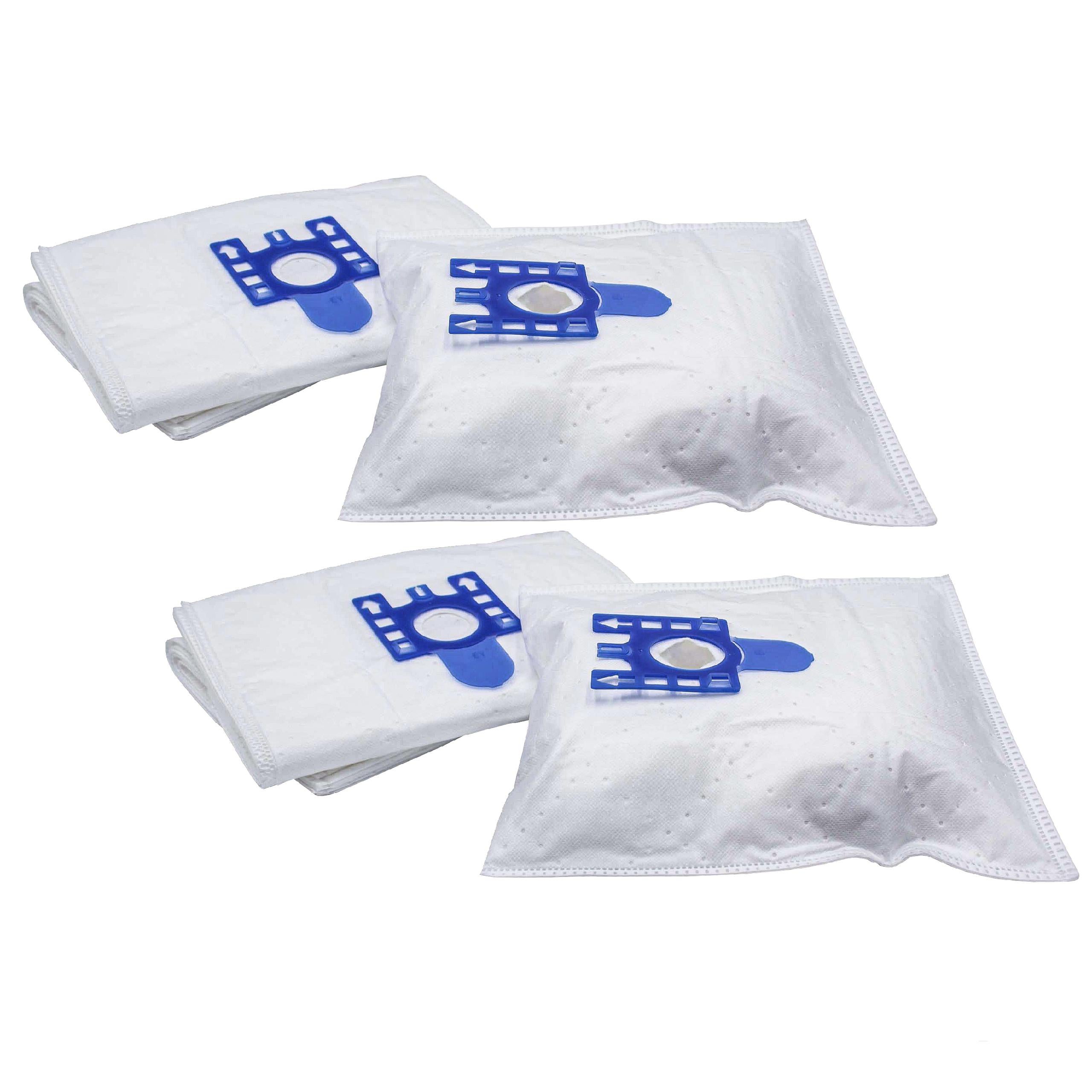 vhbw 20x Sacs compatible avec Miele C3 Complete, C3 Cat Dog aspirateur - microfibres non tissées, Typ G/H/N, 30cm x 22cm, blanc / bleu - 2