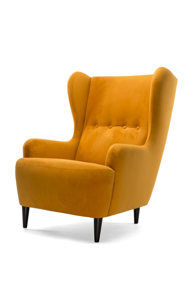 Fotel uszak LENA Marbet Design żółty