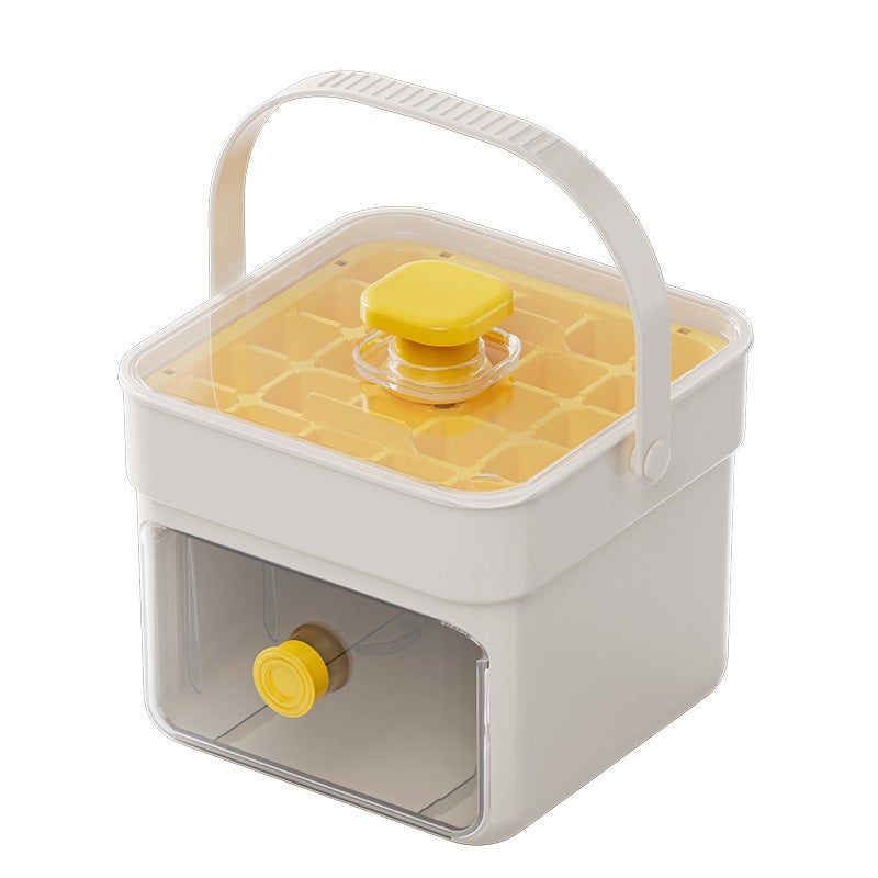 Pojemnik na kostki lodu, chłodziarka z uchwytem i pokrywką, dwuwarstwowy, do napojów, kawy, herbaty, whisky